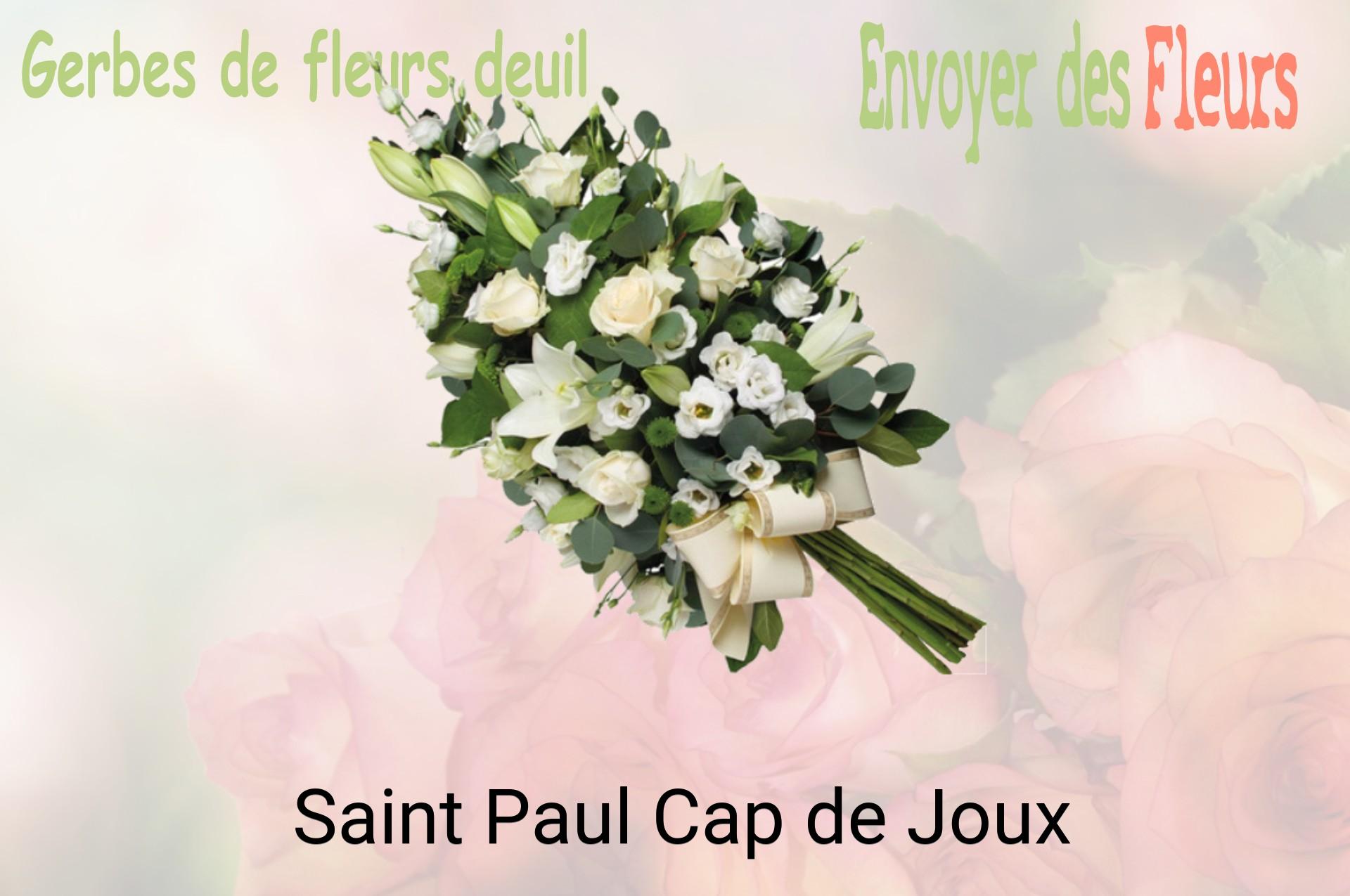 Gerbe de fleurs de deuil livrée à Saint-Paul-Cap-de-Joux